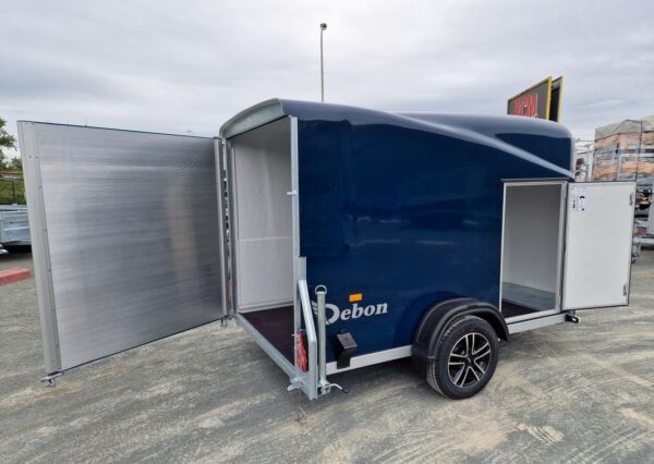 Furgoneta Debón Cargo 1300 en Poliéster Azul con Puerta Lateral Nueva